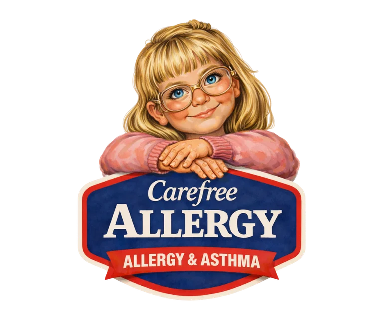 Carefree Allergy — illustrated logo